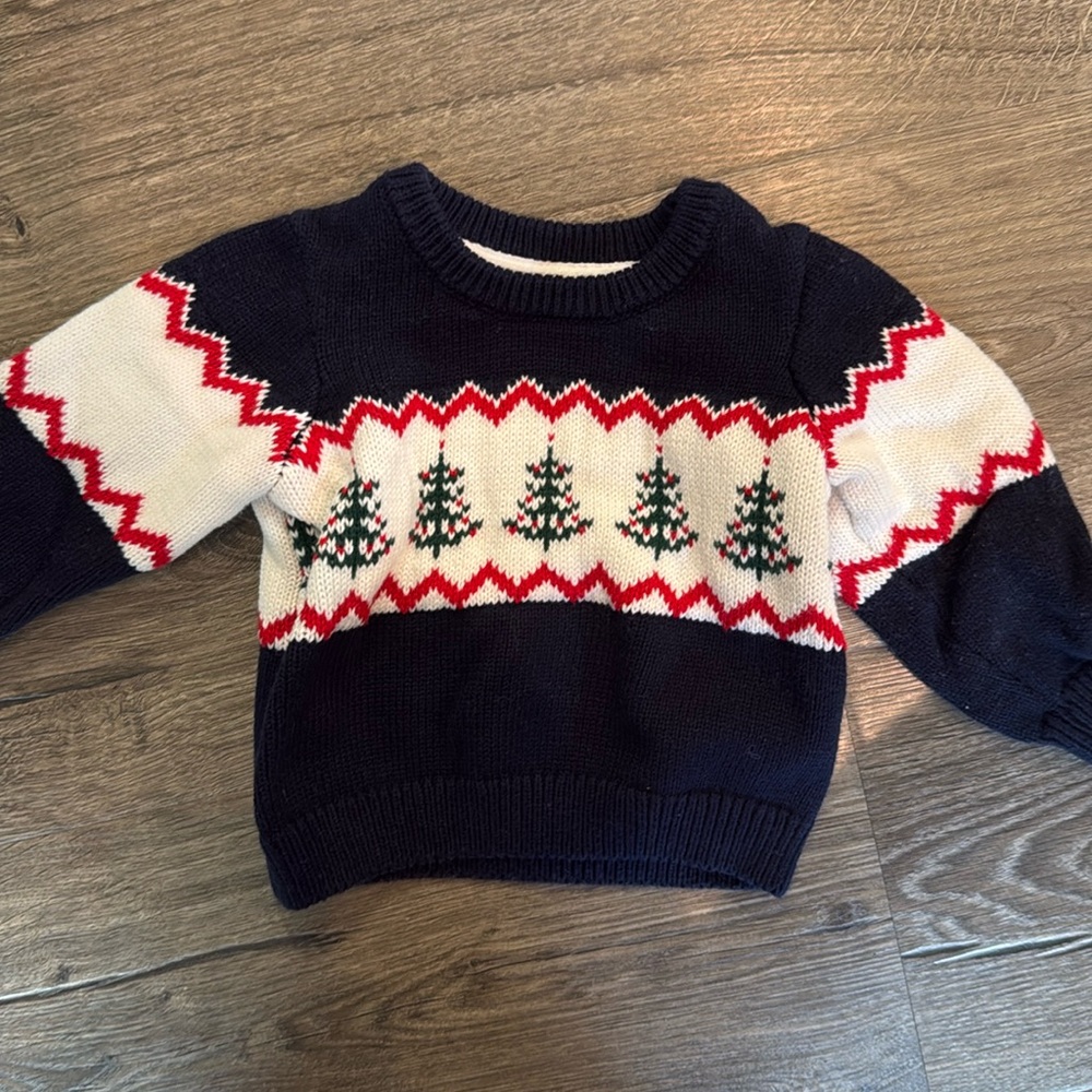 Janie and Jack Baby Boy Fair Isle Christmas Sweater (6-12 M)